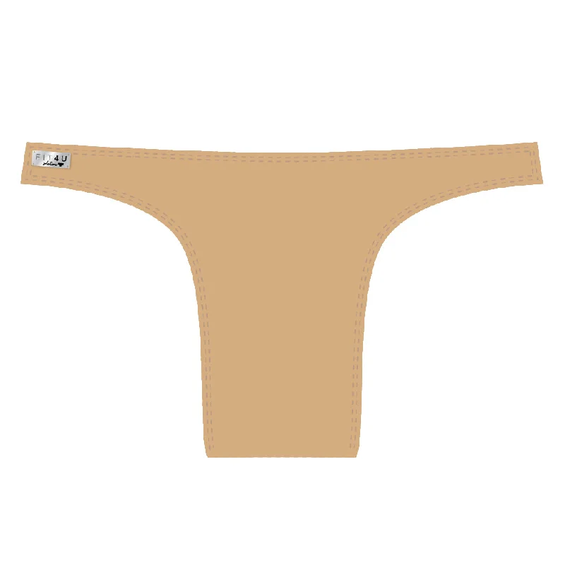 Thong Active Fit - Dark Nude- for non-binary and trans women