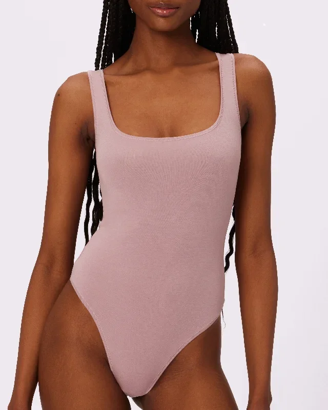 Vintage Fit Bodysuit | New:Cotton (Dusty Rose)