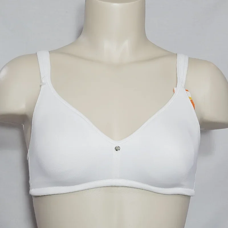 Warner's 1268 Suddenly Simple Side Support & Lift Wire Free Bra SMALL White NWT