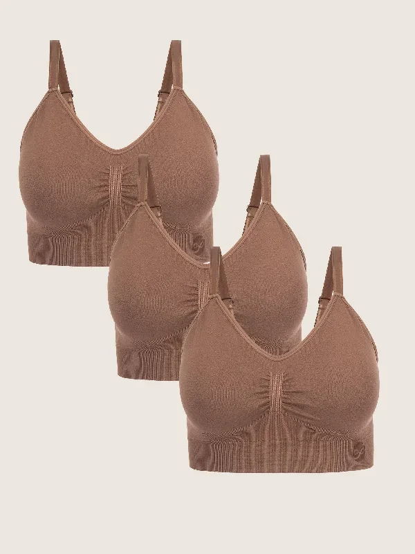 Wash Wear Spare Nellie Wireless Bra Pack | Mocha