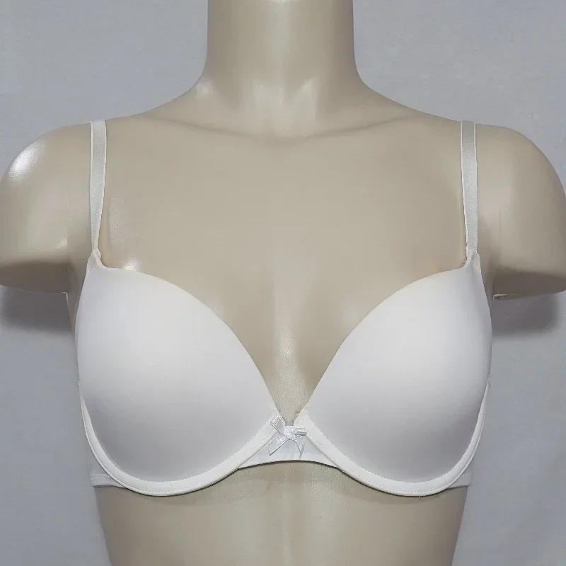 Xhilaration Perfect T-Shirt Convertible Push-Up Plunge Underwire Bra 32AA White